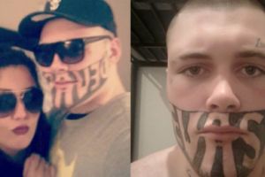 Incredibil! Ce serviciu si-a gasit pustiul de 19 ani care are un tatuaj gigantic pe fata, dupa ce toti angajatorii l-au refuzat