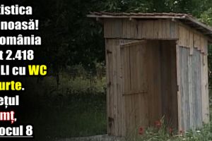 Statistica ruşinoasă! În România sunt 2.418 şcoli cu WC-ul în curte. Judeţul Neamţ, pe locul 8