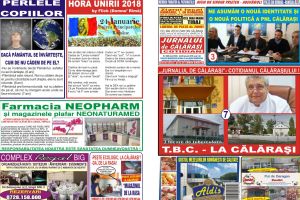 Jurnalul de Călăraşi nr. 3049 din 24-25 ianuarie 2018