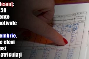 ISJ Neamţ: 52.450 absenţe nemotivate în decembrie. 21 de elevi au fost exmatriculaţi