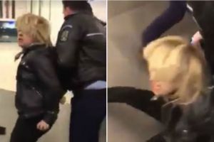 Scandal la mall: Femeie reţinută, după ce i-a lovit pe poliţiştii sesizaţi că aceasta şi-a lovit copilul (VIDEO)
