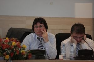 Nicolae Robu si Dan Diaconu, audiati la IPJ Timis in dosarul portii prabusite din Calea Lugojului