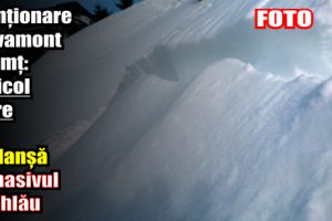 Atenţionare Salvamont Neamţ: Pericol mare de avalanşă în masivul Ceahlău.