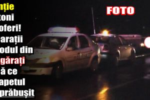 Atenţie pietoni şi şoferi! Reparaţii la podul din Pângăraţi după ce parapetul s-a prăbuşit