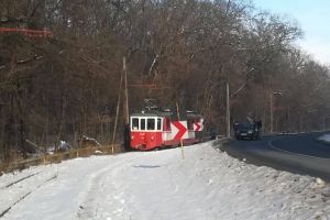 FOTO După ce a deraiat, tramvaiul Sibiu – Răşinari s-a stricat din nou la câteva zile distanţă