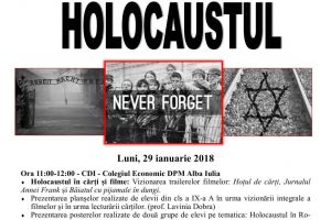 ”O tragedie a secolului XX: Holocaustul”. Proiect educativ, la Colegiul Economic ”Dionisie Pop Marţian” din Alba Iulia