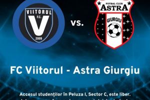 Anunt al FC Viitorul: Cine are intrare libera la meciul cu Astra Giurgiu, de vineri