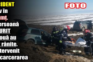 Accident grav în Neamţ. O persoană a murit şi două au fost rănite. A intervenit descarcerarea