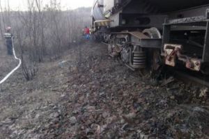 ACCIDENT FEROVIAR GRAV. Un tren plin cu motorină a DERAIAT
