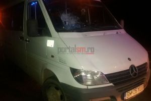 UPDATE FOTO&VIDEO. Accident la Botiz. Bătrân în stare gravă după ce a fost lovit pe zebră