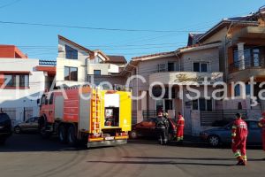 Incendiu la un laborator de cofetarie din Constanta. Intervin pompierii ISU Dobrogea