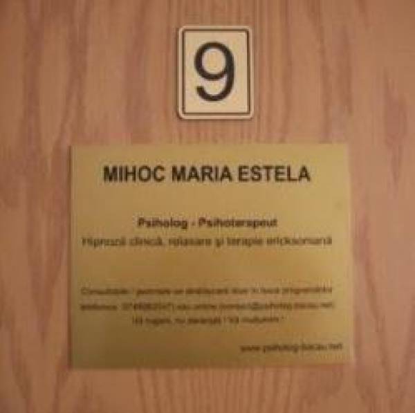 Cabinet Individual de Psihologie Mihoc Maria Estela, Bacău