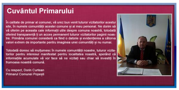 Institutia Primarului Comuna Popesti, Popeşti