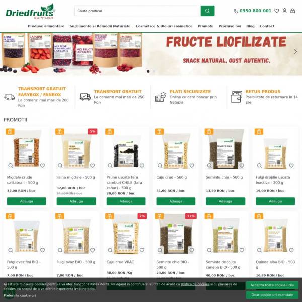 Dried Fruits Supplier, Sânbotin